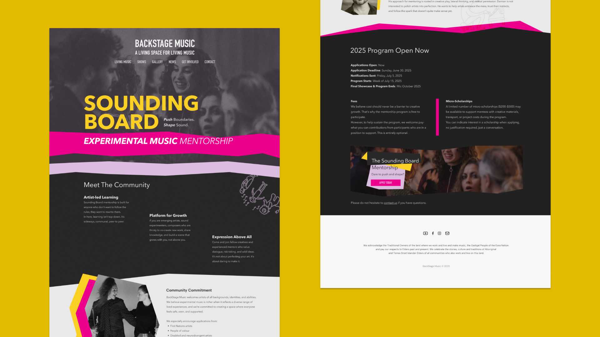 The website serves as a central hub to introduce the program, explain its benefits, and guide prospective mentees through the application process.