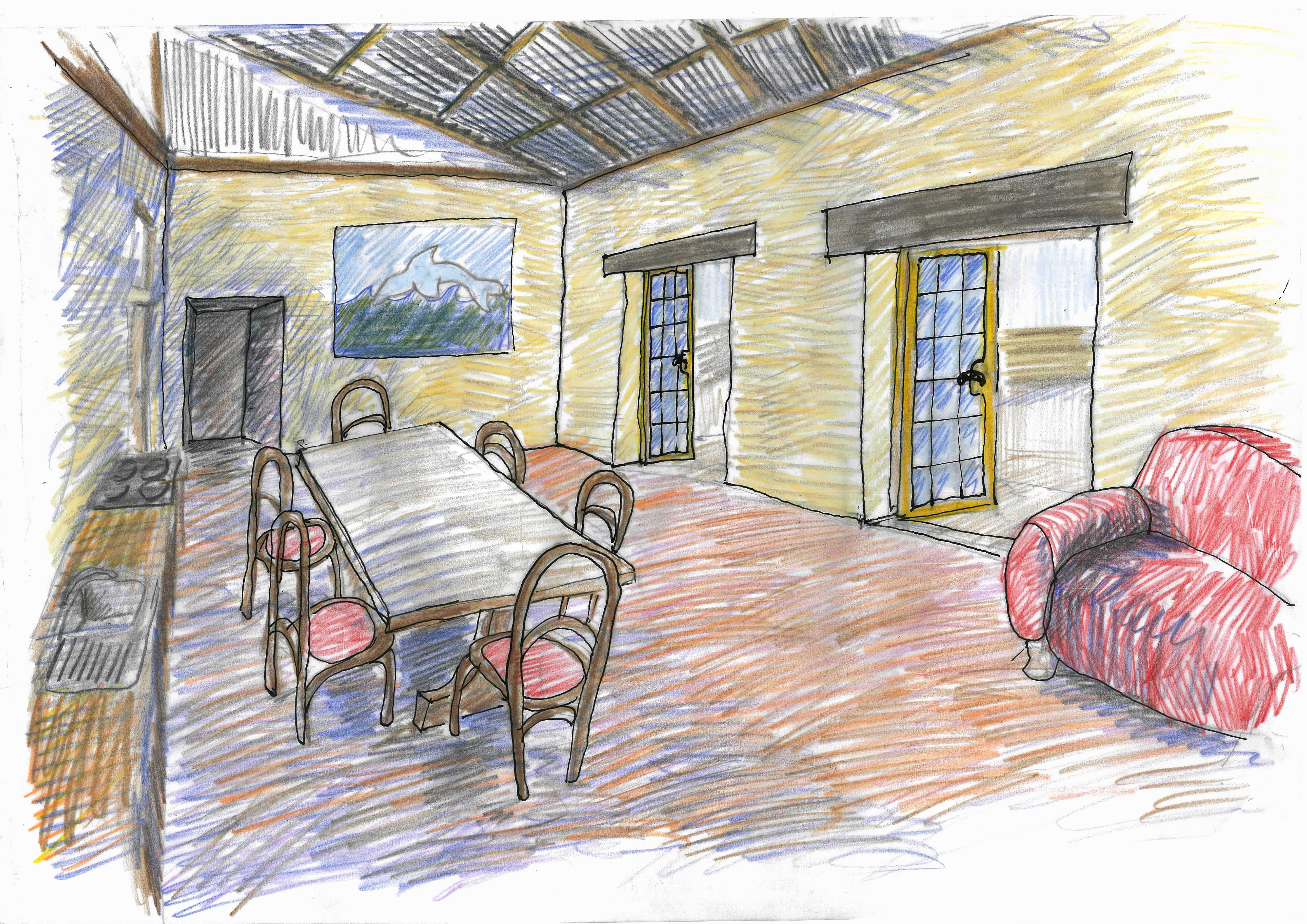 Perspective of "shared kitchen"