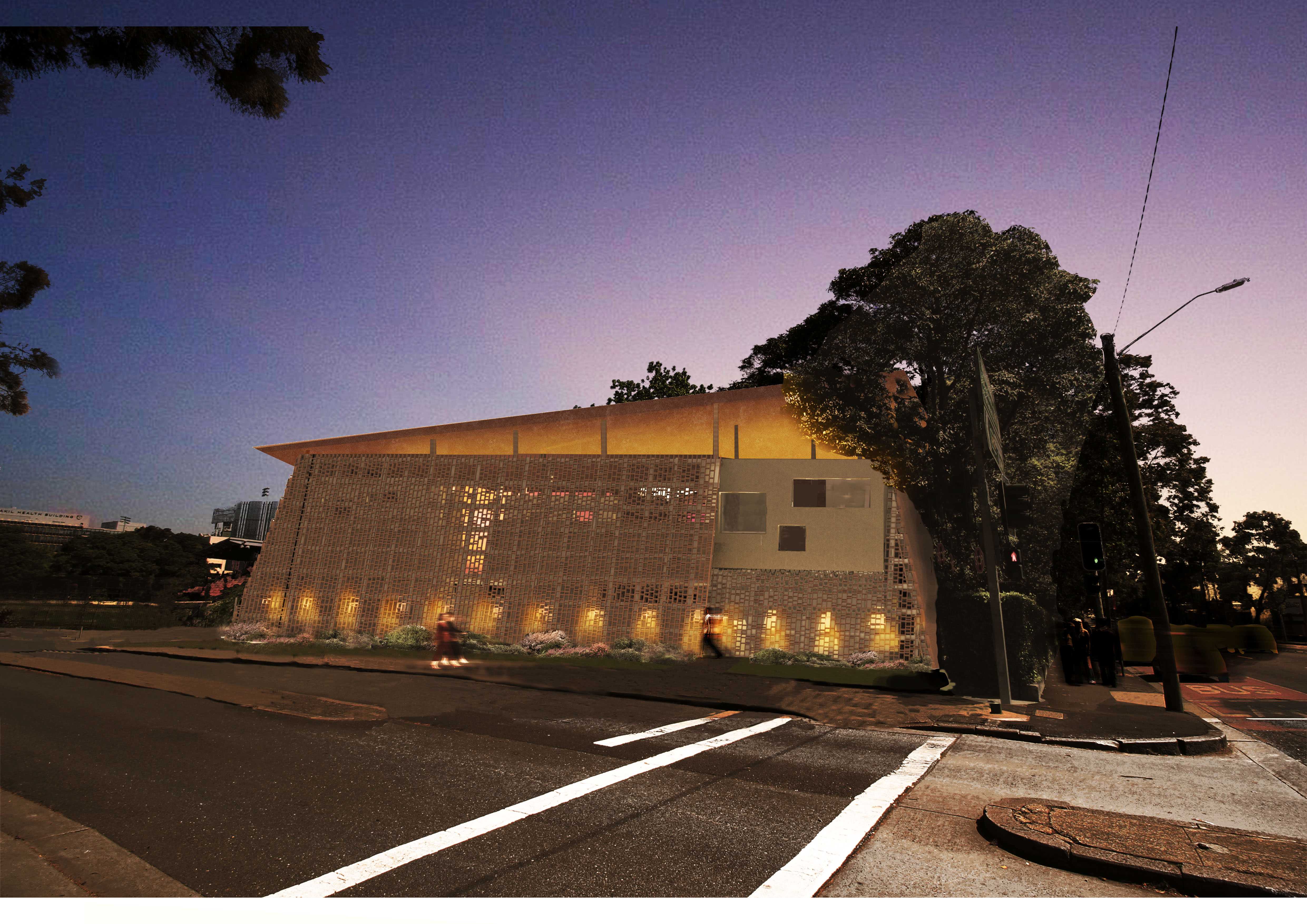 Gadigal Centre of Excellence - A Time in Place, A Place in Time

Exterior Visualisation - From Parramatta Road Entry viewing the Eastern Facade
