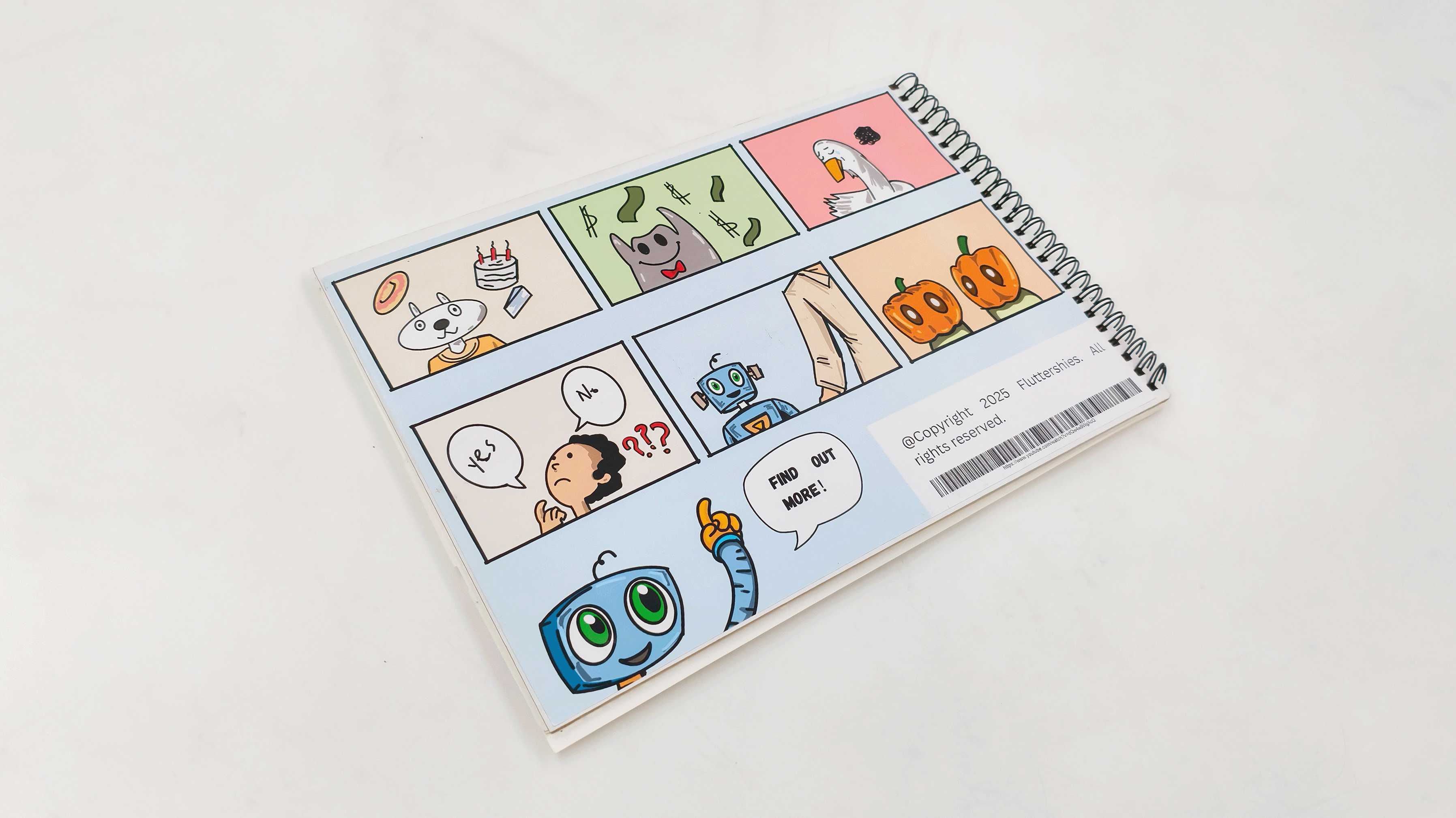 The back cover teases the wider Fluttershies universe, offering glimpses into other stories that explore the theme of independence. 
