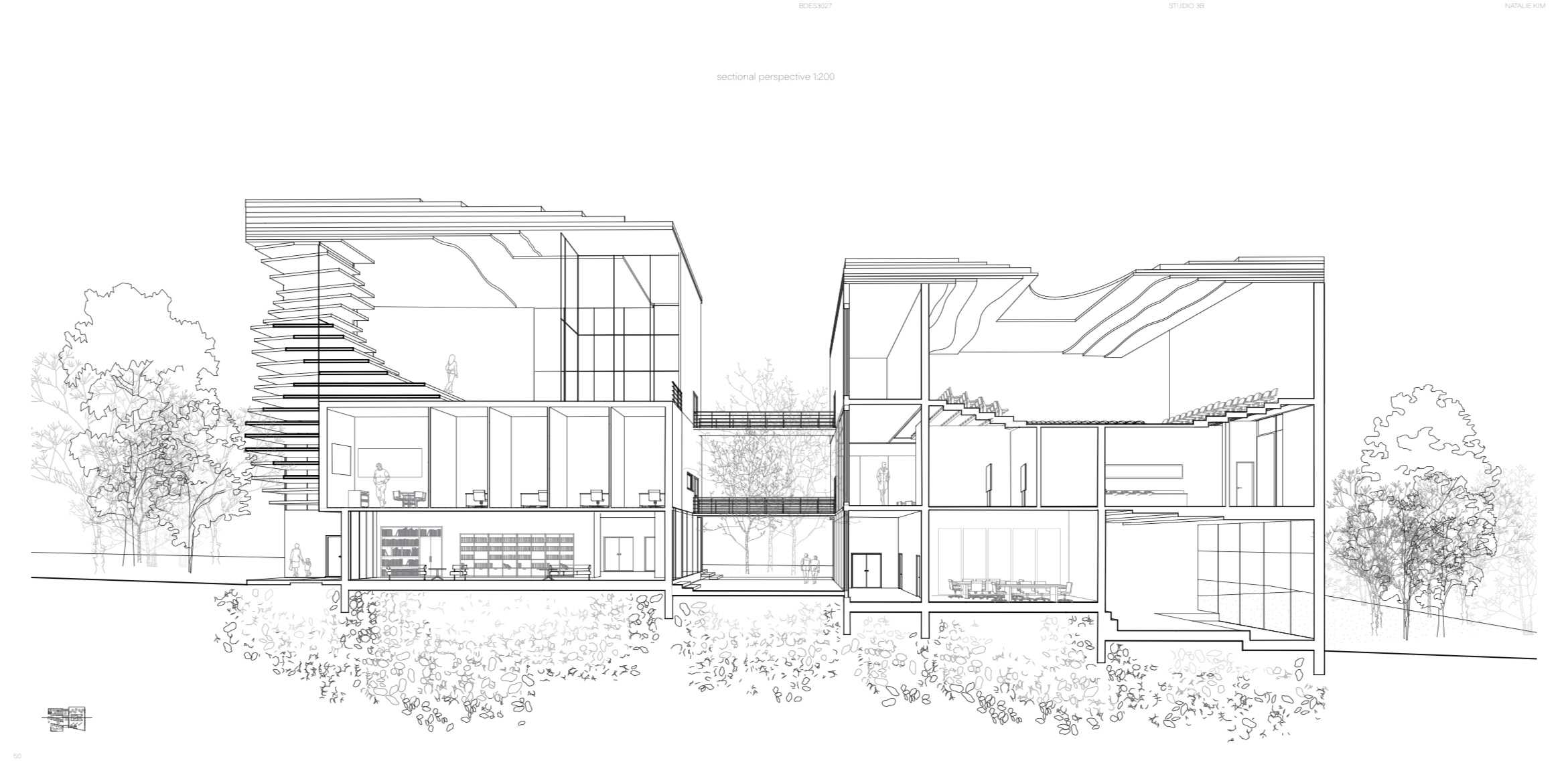 1:200 Sectional Perspective