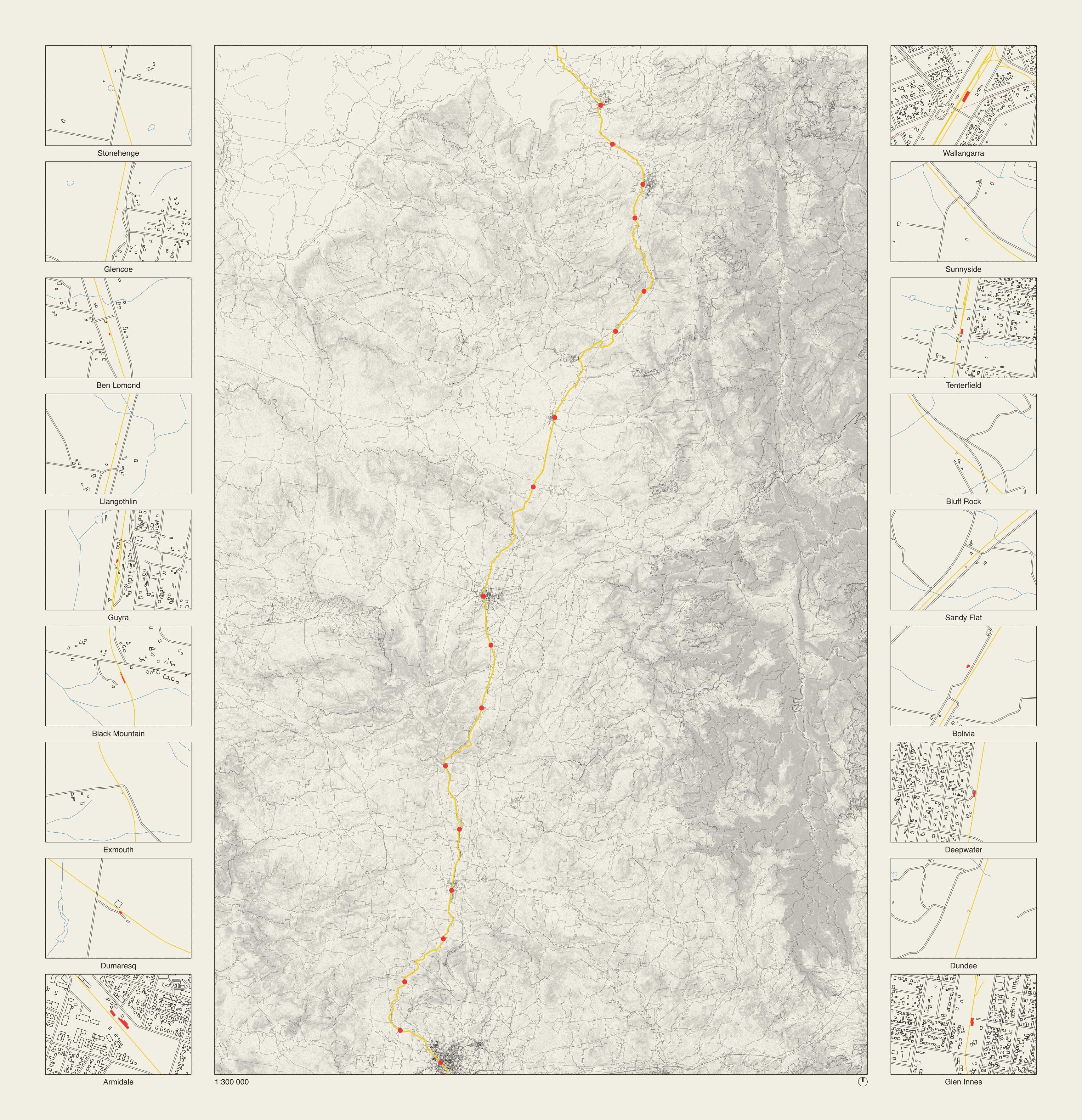 The Eighteen Stations: Topographic Masterplan and Site Plans