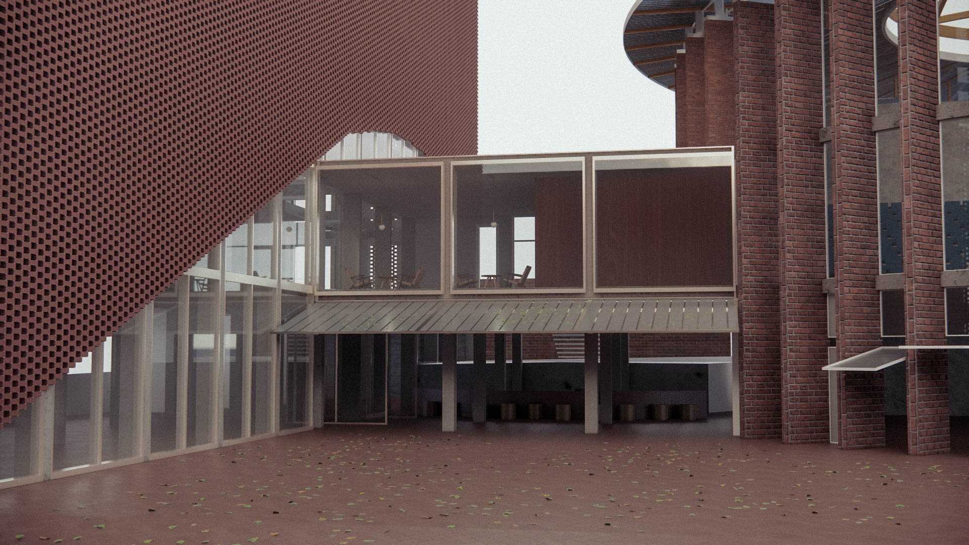 By redirecting the entrance from City Road to Maze Crescent Avenue, the internal and external programs on this level blend with each other and the courtyard, inviting all to connect.